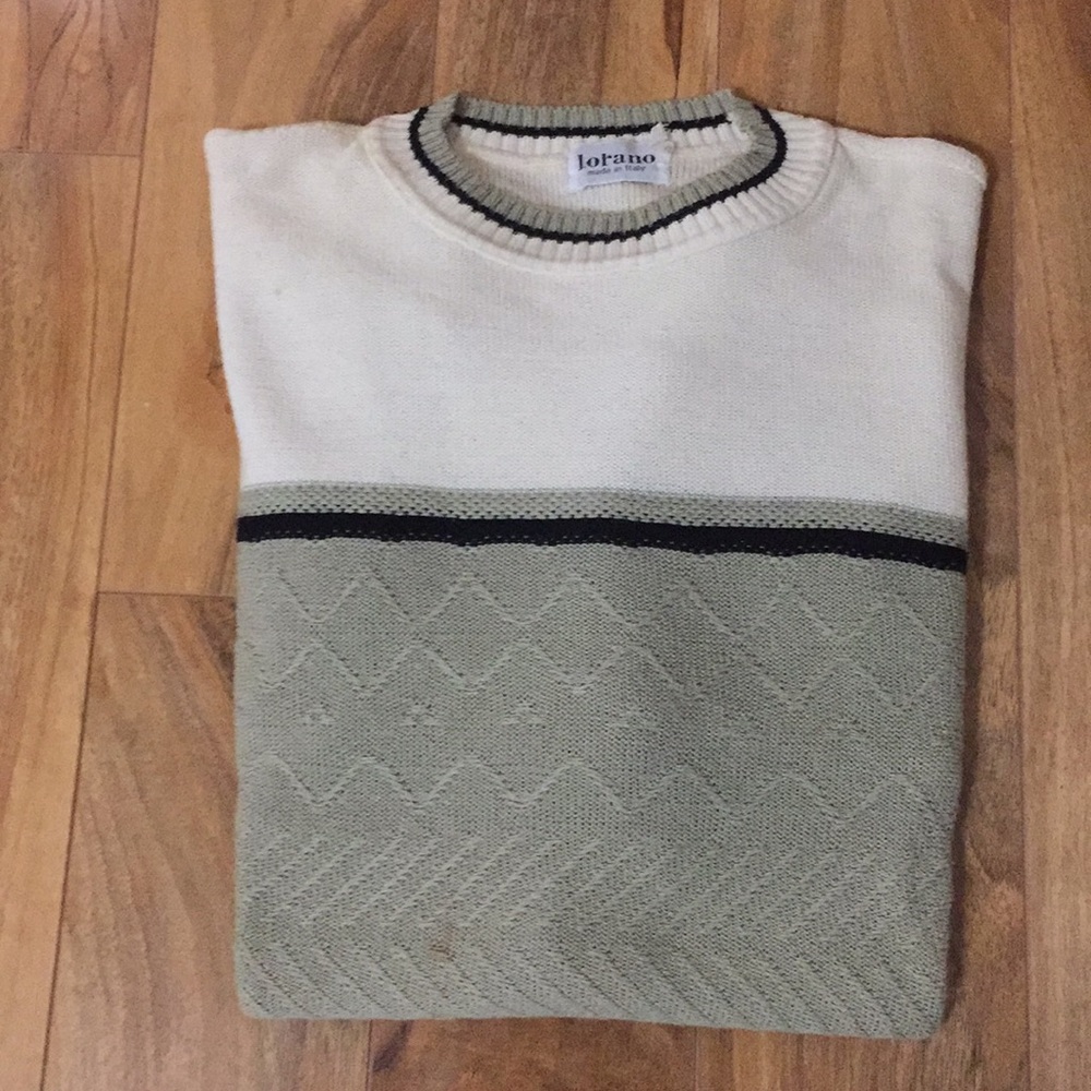 Light weight cotton sweater made in Italy